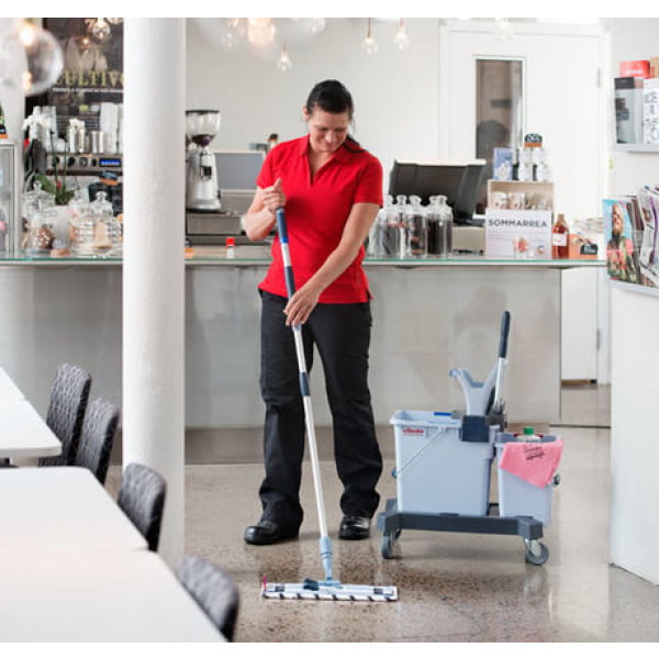 Set pentru curatenie VILEDA UltraSpeed Pro Ready To Go Kit Push cu 2 galeti, 147205, HACCP