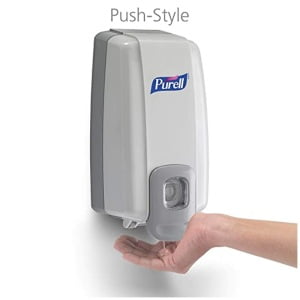 Dispenser gel dezinfectant Purell NXT Space Saver, cu actionare manuala, alb, 1000 ml 2139 / 2039