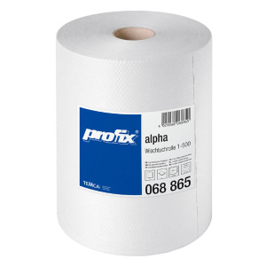 Lavete  speciale Profix® Alpha, alba, rezistenta, scamosare redusa, 35,5 x 36 cm, 500 portii/rola