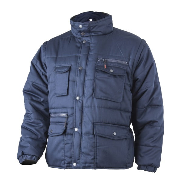 Geaca de iarna functionala 2 in 1, Polena Sleeve, captusita, confortabila, maneci detasabile, cu multe buzunare, asigura confort termic, Coverguard