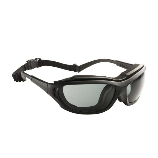 Ochelari Madlux, lentile gri, spuma protectie si curelusa elastica prindere cap