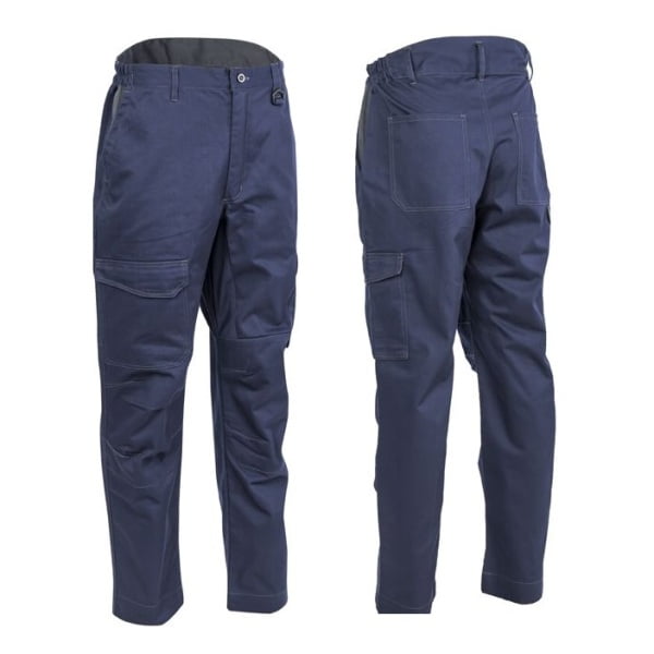 Pantaloni de lucru, talie, IRAZU, albastru, 60% bumbac, 40% poliester, 300g/m², buzunare multiple, tiv suplimentar 5cm