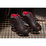 CG9GARH70_Bocanci de protectie S3, SRC, HRO, Garnet, maro, din piele, bombeu compozit, talpa din cauciuc nitrilic reziste la 300°C, Coverguard_aplic