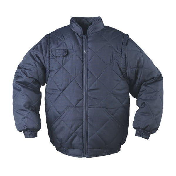 Geaca de iarna functionala 2 in 1, Chouka, captusita, confortabila, maneci detasabile, cu multe buzunare, asigura confort termic in medii cu temperaturi scazute, Coverguard