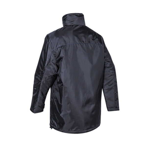 Geaca de iarna, Panda, neagra, din material Oxford, 100% poliester acoperit cu PU, gluga ascunsa, buzunare multiple