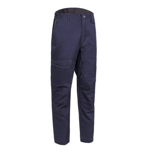 Pantaloni de lucru, talie, IRAZU, albastru, 60% bumbac, 40% poliester, 300g/m², buzunare multiple, tiv suplimentar 5cm