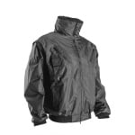 CG5ZEFN_Geaca pentru iarnă 2 in 1, multifunctionala, Zefly, neagra, cu maneci, captuseala vestei si al gulerului detașabile, buzunare multiple_fata