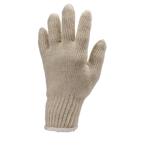 Mănuși Din Ață Bumbac Tricotate Cu Fir Triplue, Albe, Femei