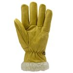 CGMO2490_Manusi de protectie pentru iarna Eurowinter Islande, galbene, lungi 32cm, din piele de bovina, moale, captusite cu poliamida, protectie impotriva temperaturilor scazute_2