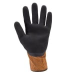 CG1CUXD00_Manusi de protectie Hi-VIZ, cu rezistenta la taiere D, Eurocut L400, negru-portocaliu, dubla imersie de latex, aderenta in mediu uscat, ud, uleios_palma