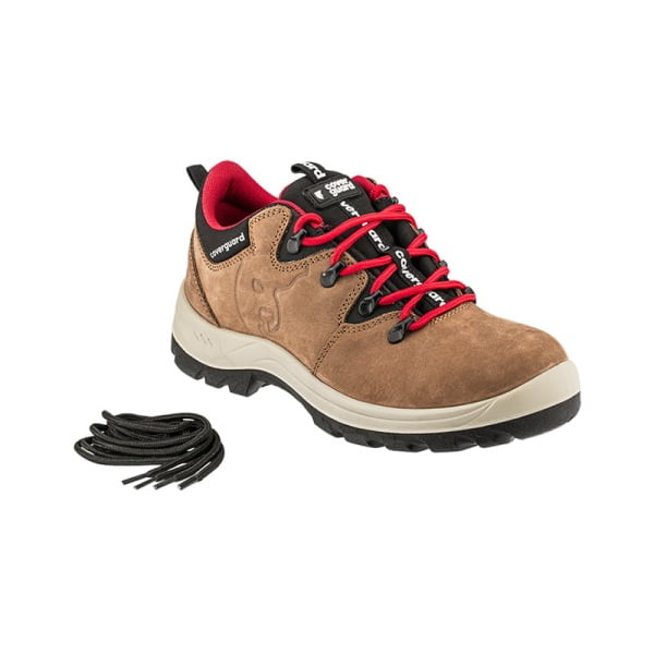 Pantofi de protectie S3, SRC, Trip II, din piele nubuc maro, bombeu metalic, talpa rezistenta la hidrocarburi, calcai bine definit, model trekking, Coverguard