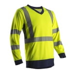 Suno-Hi-Viz-Tricou-Cu-Maneca-Lunga-De-Culoare-GalbenaL-CG7SUNY-1