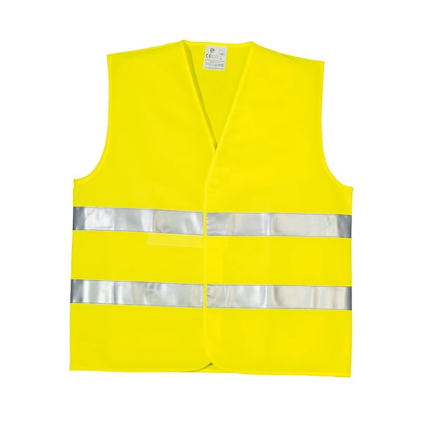 Vesta reflectorizanta galben HI-Viz, Yard, din poliester, 2 benzi reflectorizante de 5cm, inchidere cu scai, EN ISO 20471, Clasa 2