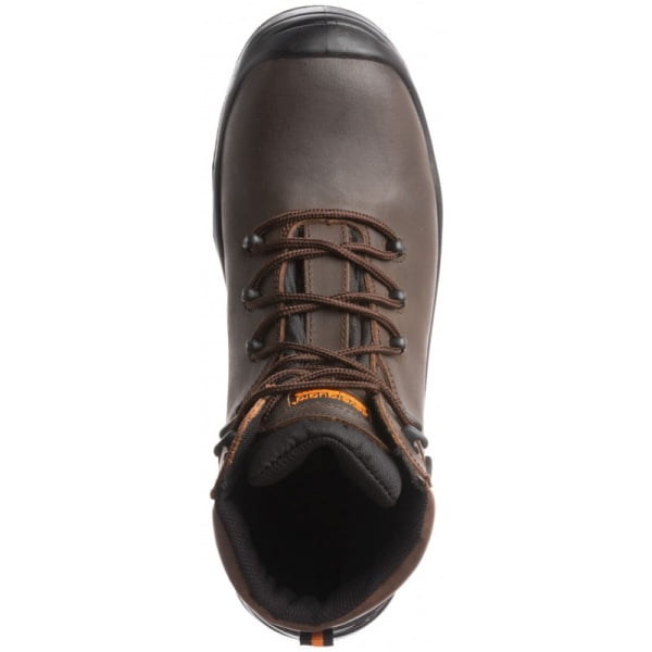 Bocanci de protectie S3, SRC, HRO, Topaz, bombeu compozit, lamela antiperforatie textila, piele bovina hidrofobizata,maro, talpa antistatica, cu rezistenta termica până la 300°C