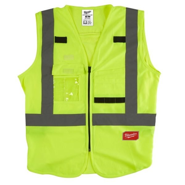 Vestă de lucru reflectorizantă galbenă Milwaukee - Marimi S,M,L,XL,XXL