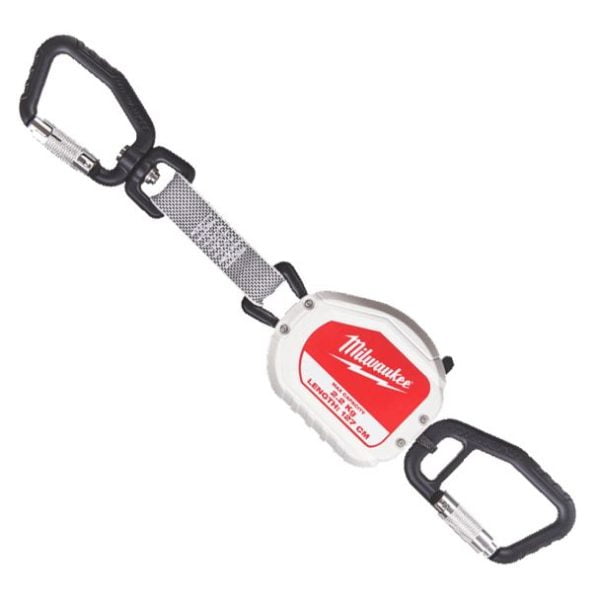 Coarda de siguranta retractabila pentru scule Milwaukee 4932472106, 2.2 kg, alba, Quick-Connect