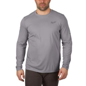 Bluza de corp subtire cu maneci lungi Workskin Milwaukee WWLSG-S, Marimi S,M,L,XL,XXL, gri - M
