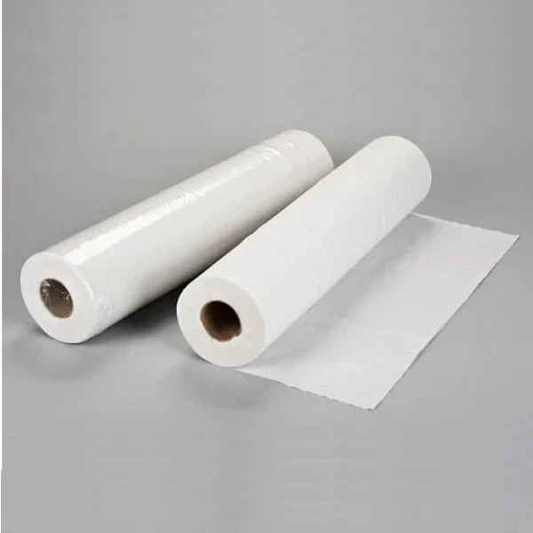 Rola medicala alba Papernet 401845, 2 straturi, celuloza pura, 50m, 49.2 latime,  lungime portie 35 cm, 143 portii/rola, 9 role/bax, pentru domeniul medical, cosmetic