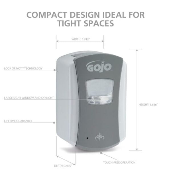 Dozator GOJO LTX-7 Fără Atingere săpun spumă, 700mL gri/alb