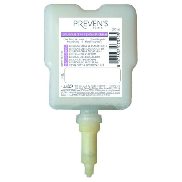 Gel de duș 3 în 1 PREVEN’S PARIS Luxurious, rezervă CURVE 300ml