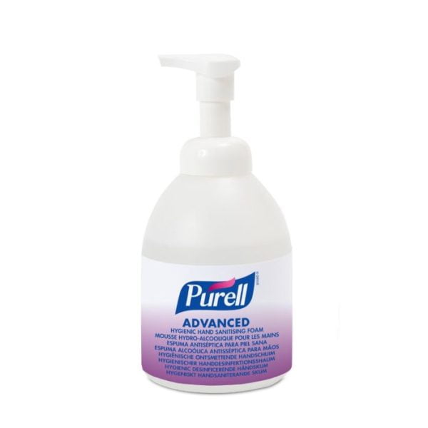 Spumă pentru dezinfectarea igienică a mâinilor PURELL Advanced, 535ml, flacon cu pompă