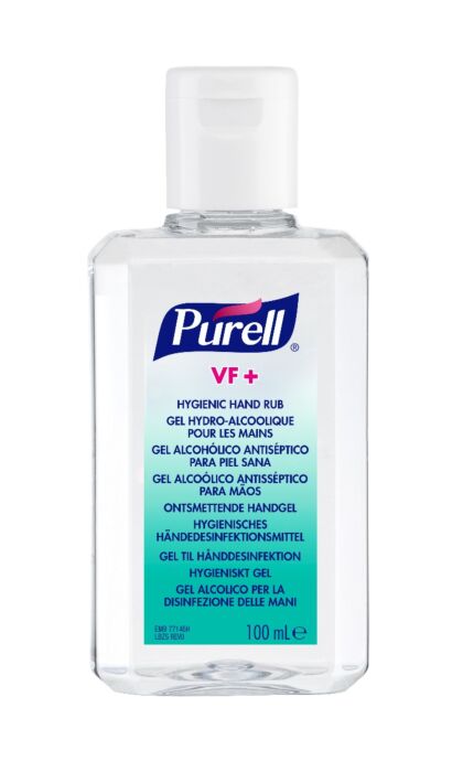 Gel pentru dezinfectarea igienică a mâinilor PURELL VF+, flacon cu capac 100ml