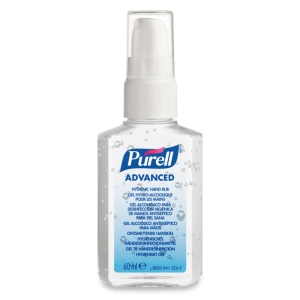 Gel pentru dezinfectarea igienică a mâinilor PURELL Advanced, flacon portabil cu pompiță 60mL