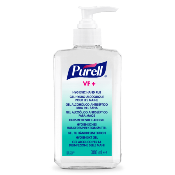 Gel pentru dezinfectarea igienică a mâinilor PURELL VF+, flacon cu pompiță 300 ml