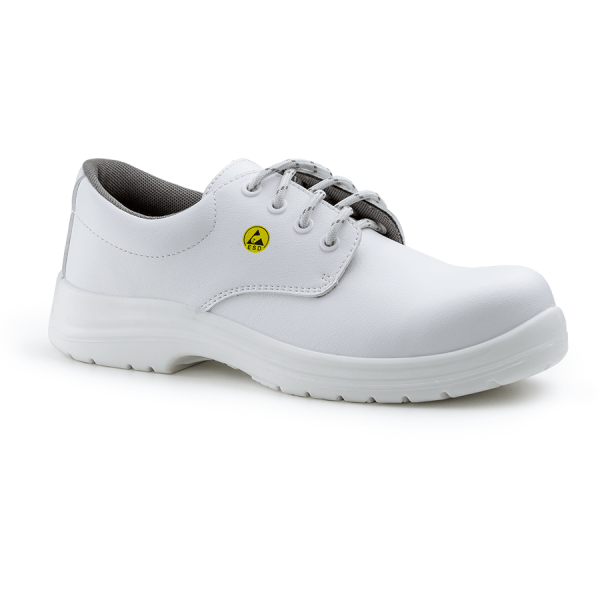 Pantofi de protectie MOON S2, ESD, bombeu compozit, albi