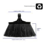 IGX136_Matura dreapta, 35 cm, fire dure, lungi, 14 cm, robusta, neagra, cu filet universal, fara maner_2