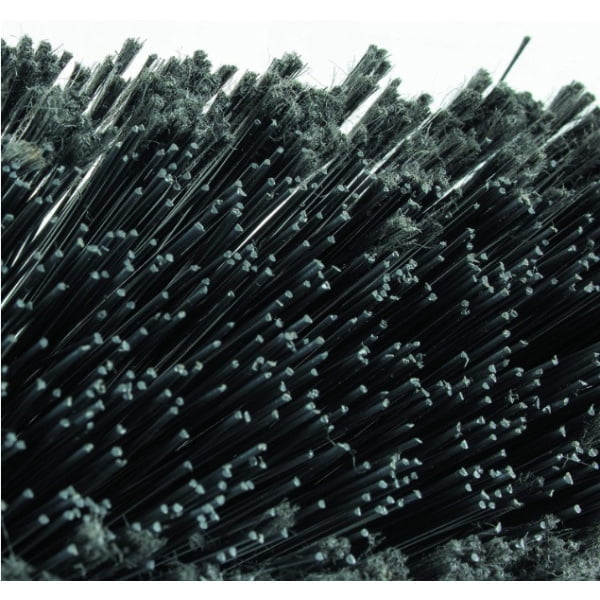 Matura pentru exterior 30 cm, Igeax Industrial 328, neagra, inclinata, prindere cu filet, peri duri, cu filet universal, fara maner