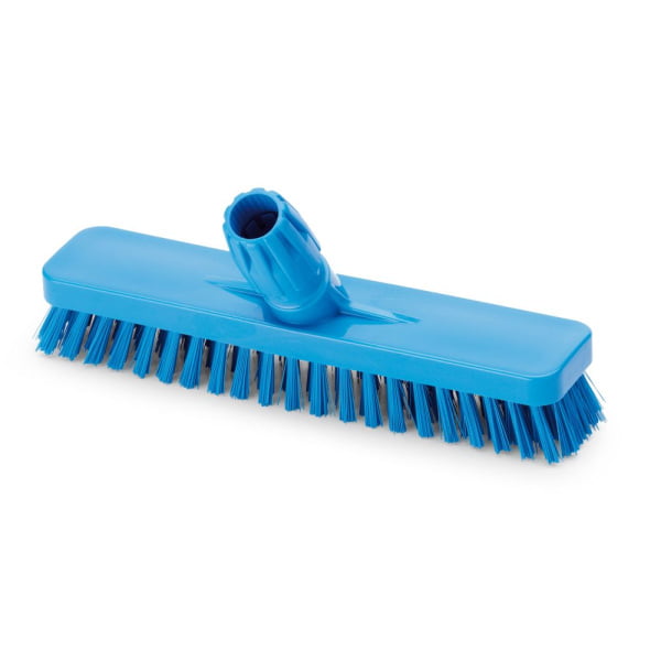 Perie pentru pardoseli si pereti, 30 cm, duritate ridicata, albastra, rezistenta la 130 °C, pentru industria alimentara, certificata HACCP