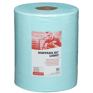 Rola lavete industriale pentru degresare Sontara EC Light, dim. laveta 26 x 38 cm, 400 lavete / rola, turcoaz, pentru stergeri fara scame, rezistente la solventi puternici, material netesut, D14092335