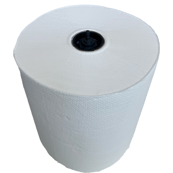 Rola prosoape hartie autocut 40132, cu capacel negru, 2 straturi, 130m, 6 role/bax