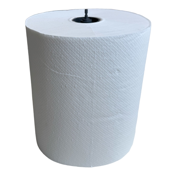 Rola prosoape hartie autocut 40132, cu capacel negru, 2 straturi, 130m, 6 role/bax