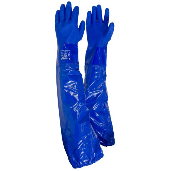 Mănuși rezistente la chimicale pentru manipulări grele tegera 12910 , grad protectie cat. iii, marimi 7 – 11, culoare albastru
