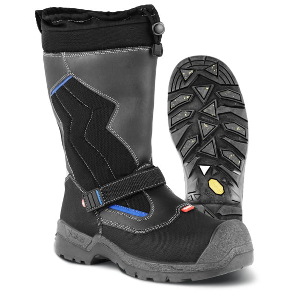 Bocanci din piele acoperită cu pu, material textil,  încălţăminte de protecţie bombeu compozit jalas heavy duty 1388, protecție s3,src,ci,hro, mărimi 35 – 48, culoare negru,albastru