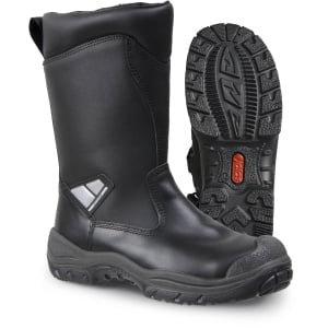 Bocanci din piele naturală,  încălţăminte de protecţie bombeu aluminiu jalas drylock 3778, protecție s3,hro,wr,srb, mărimi 36 – 47, culoare negru,gri