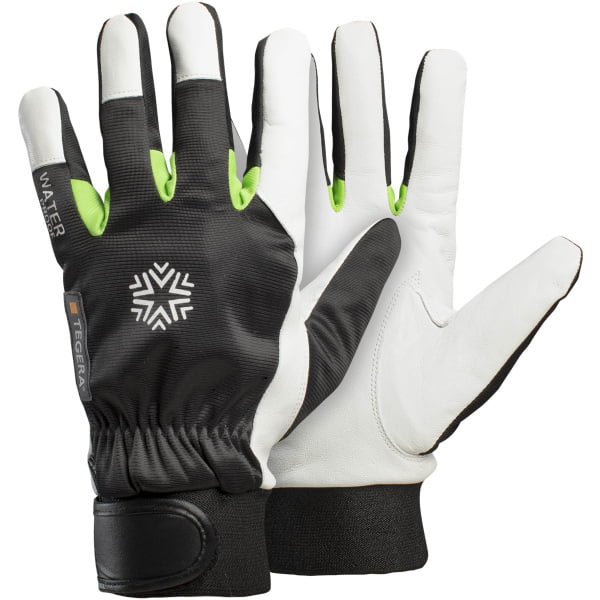 Manusi de protectie, Tegera 535, din piele si poliester, intarite pe degetul aratator, captusite, impermeabile, pentru manipulări ușoare si medii