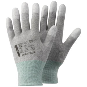 Mănuşi esd pentru manipulări ușoare tegera 810 , grad protectie cat. ii, marimi 5 – 11, culoare gri