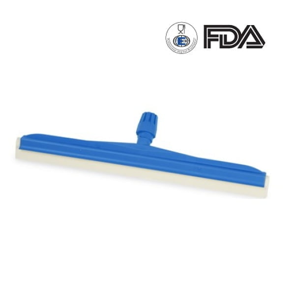 Racleta de apa dubla, 55cm, albastra, rezistenta la 80 °C, pentru industria alimentara, certificat HACCP, FDA