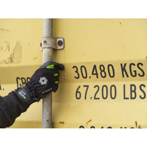 Mănuși pentru lucrări de tot felul pentru manipulări ușoare tegera 517 , din poliester, grad protectie cat. ii, marimi 6 – 12, culoare negru,verde