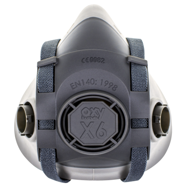 Semimasca Oxyline X6 , cu prindere tip baioneta, din TPR(este necesar un set de filtre)