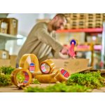 Banda de ambalare tesa® 4313 BIO & rezistenta , transparenta, latime 50 de mm, lungime 66 de metri, cu certificare DIN-CERTCO și TÜV AUSTRIA_5
