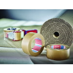 Banda de ambalare tesa® 60408 din hârtie bio, maro, latime 50 de mm, lungime 50 de metri, certificat FSC_4