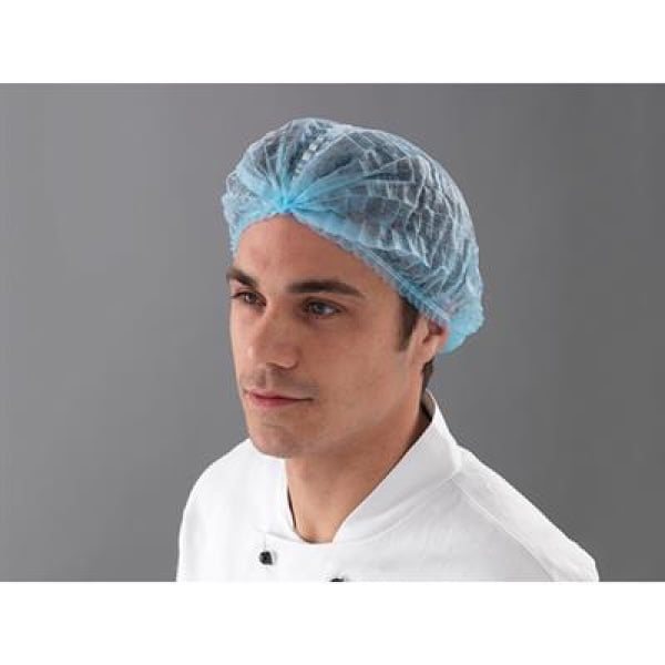 Capeline detectabile Shield, de unica folosinta, din polipropilena, tip acordeon, albastre, 100bucati /pachet, 10 pachete/bax, marime unica