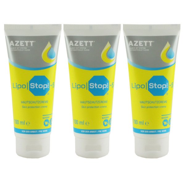 Cremă de protecție a mainilor înainte de lucru AZETT LIPO | STOP, 100ml