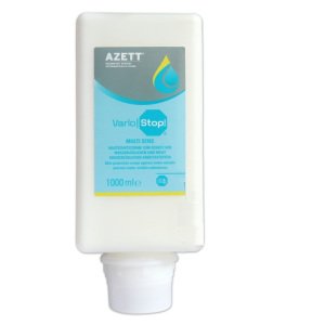 Cremă de protecție înainte de lucru AZETT® Vario | STOP, pentru mâinile care intră în contact cu soluții care se schimbă frecvent, rezerva 1000ml, pentru dispenserul GJ4500