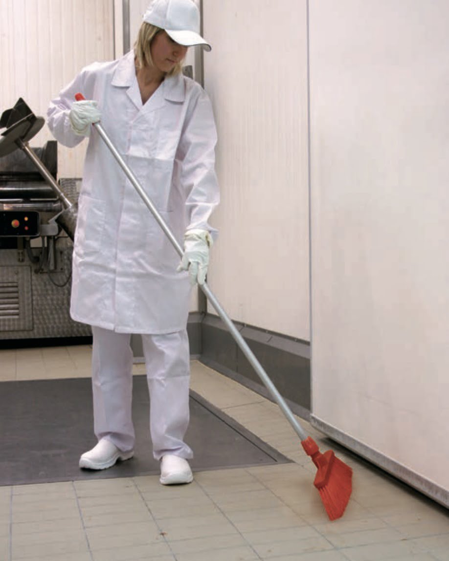 Matura inalta cu peri lungi, duritate medie, IGEAX 1011, verde, 32 cm, termorezistenta, autoclavare la 121 °C, pentru industria alimentara, certificata HACCP, FDA