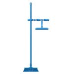 IGX104xB_Suport ustensile cu prindere de perete, cu suport maner si carlige, albastru, HACCP_3